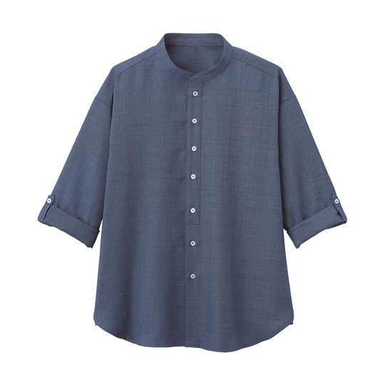 HEARTGREEN シャツ Scandinavian Pattern Collection ブルー...