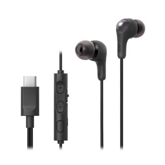 1.2m テレワーク用イヤホン カナル型/Type-C/黒 JVCケンウッド EA763BC-76 ...