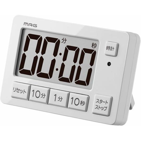 MAG音量切替消音機能付タイマーヒカルン ライトグレー ノア精密 TM-608 LGY-Z (68-...