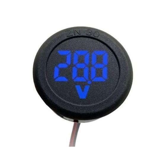 DC5-100V LEDデジタル電圧計 ブルー Joman 旧MCP RDCV-100 (68-41...