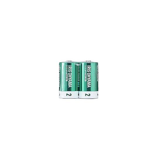 アルカリ乾電池 BIGCAPA basic plus 単2形 2本 アイリスオーヤマ LR14Bbp...