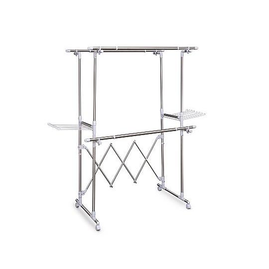 組み立て簡単たっぷり物干し アイリスオーヤマ KTM-2018R (68-5404-30)