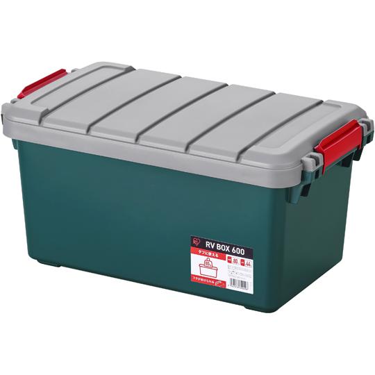 RVBOX 600 グレー/ダークグリーン 6個 アイリスオーヤマ RV600R (68-5755-...