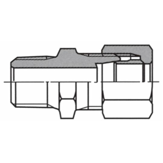 B形銅管用くい込み継手 高圧用 コネクタ おす KC 10mm R3／8 イハラサイエンス KC10...