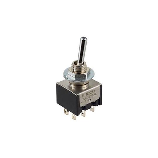 125V/4A 3極双投/トグルスイッチ NKKスイッチズ EA940DH-110A (68-657...