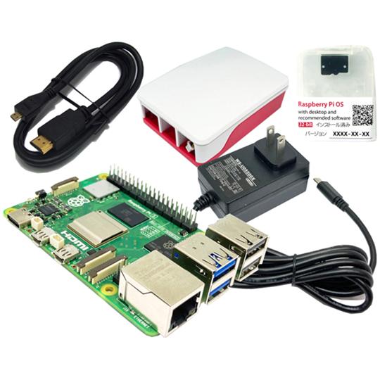 Raspberry Pi 5 4GB スターターセット/レギュラー 共立電子産業 RASPi5-RG...