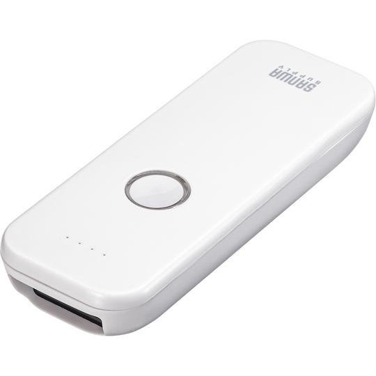 Bluetooth1次元バーコードリーダー サンワサプライ BCR-BT1D8W (69-1262-...