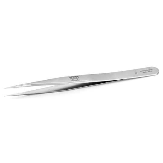 超精密ピンセット 全長：120mm 先端サイズ：幅0.20mm・厚み0.10mm REGINE 3-...