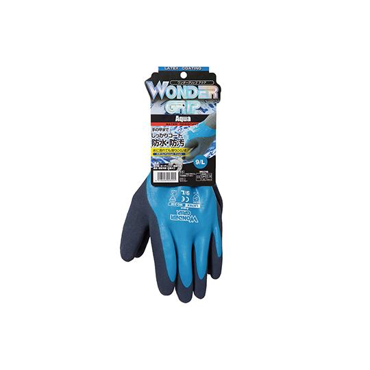 WONDER GRIP アクア L 1箱 10双入 ユニワールド WG318-L (69-3075-...