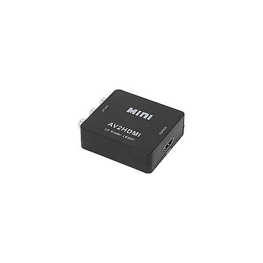 変換コンバーター [HDMI 入力-出力 RCA] USB-A電源 ブラック MCV-RCAHD