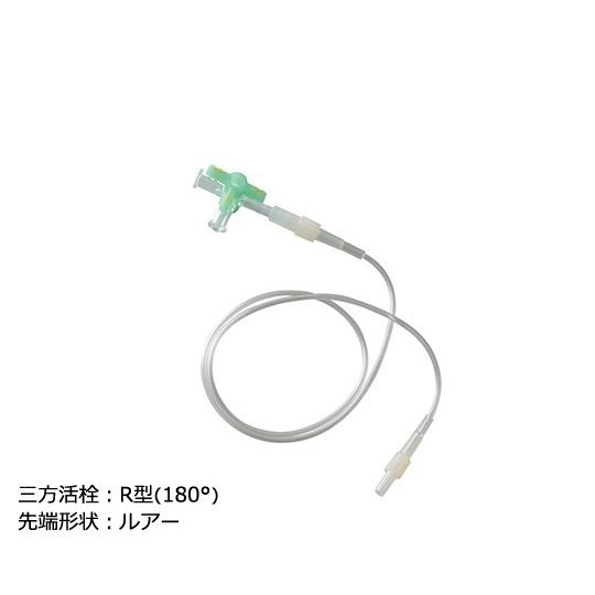 延長チューブ 三方活栓付き R型180° ルアータイプ 2.3mL 20本入 トップ RX2-50 ...