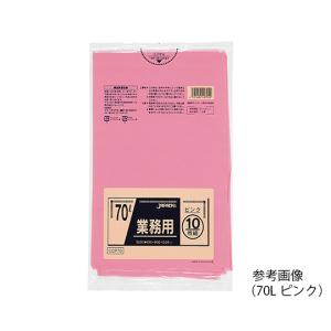 業務用ポリ袋 70L 赤 10枚×40袋入 CCR70 (7-4828-06)の商品画像