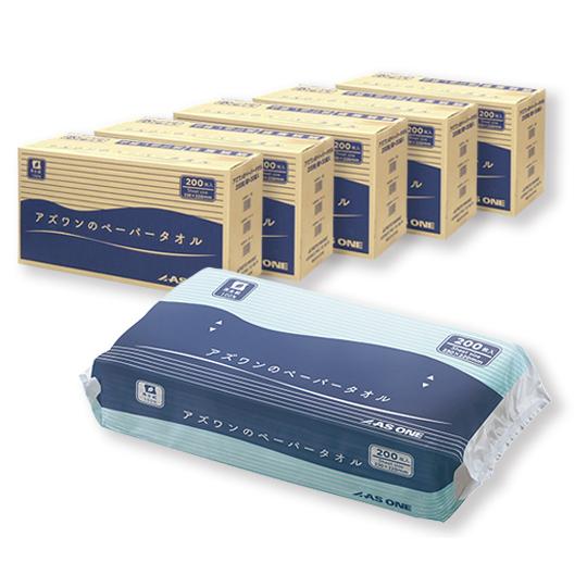 アズワンのペーパータオル 1ケース 200枚/袋×30袋入 ×5ケース入 アズワン  (7-6200...