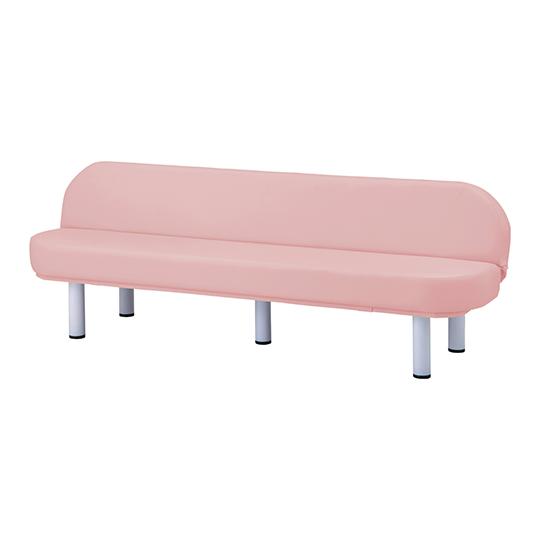 リクライニング丸型ベンチ ピーチ アズワン EB-R18P (7-7763-03)