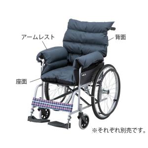 車椅子クッションセット 背面  (7-9646-03)