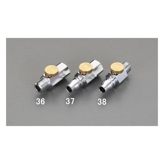 R 1/4" 流量調整器 エスコ EA140CS-38 (78-0038-23)