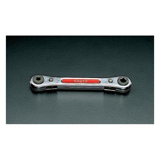 1/4"x3/8"・ 7.0x8.0mm バルブキーレンチ エスコ EA213 (78-0065-7...