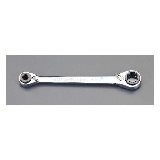 [3/16"x1/4"・1/2"x9/16"] 4サイズバルブキーレンチ エスコ EA213M (7...