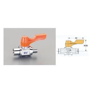 エスコ ミニボールバルブ Rc3/8"×G3/8" EA425BV-33