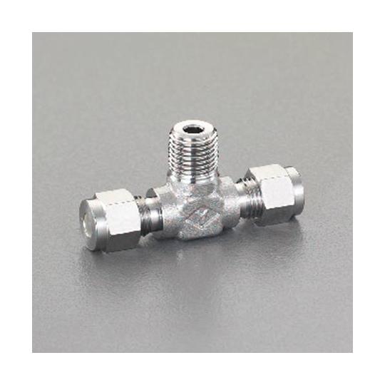 R 1/4"x 8mmx 8mm ユニオン T型/ステンレス製 エスコ EA425CL-82 (78...