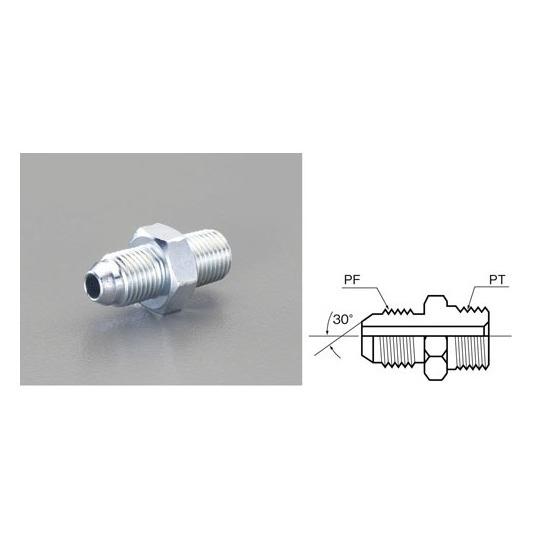 G 1/4"xR 1/4" ニップル 油圧用 エスコ EA425GB-2 (78-0113-65)