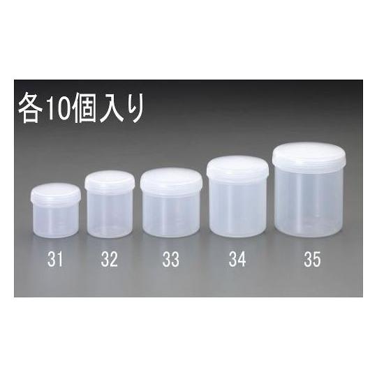 φ83x 99mm/310ml 広口ポリ容器 10個 エスコ EA508AM-34B (78-019...