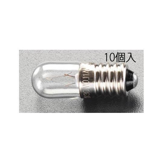 24V/0.11A/E10 パイロット球 10個 エスコ EA758ZA-32 (78-0541-5...