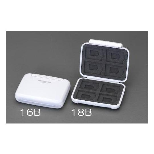 ＳＤカードケース 帯電防止/衝撃吸収/8枚 エスコ EA759Z-18B (78-0550-25)