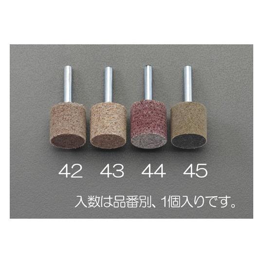 25x25mm/#220 軸付ホイール エスコ EA819AY-45 (78-0630-17)