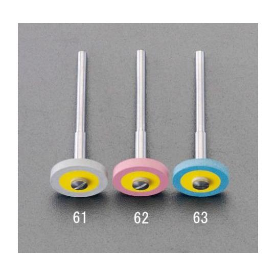 φ17x2.5mm ダイヤモンド付ゴムホイール 細目/3mm軸 エスコ EA819DH-61 (78...