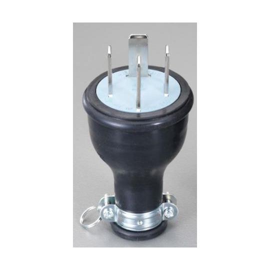 AC250V/30A 防水型プラグ 接地3P エスコ EA940BH-21 (78-0797-02)