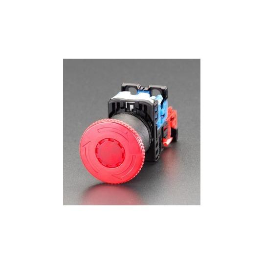 22/25mm 押ボタンスイッチ LED非常停止 エスコ EA940DA-41 (78-0807-0...