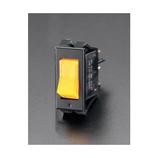 125V/15A ロッカースイッチ 橙 エスコ EA940DH-2 (78-0810-55)