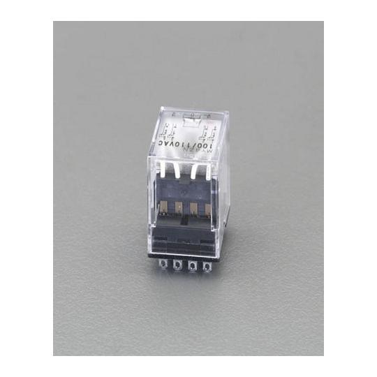 エスコ 汎用リレー LED付 AC100V/4cツイン/3A EA940MP-61 (78-0818...