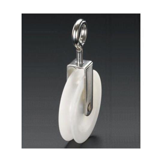 66mm/1車アイ ナイロンプーリー エスコ EA987HK-2 (78-1052-25)