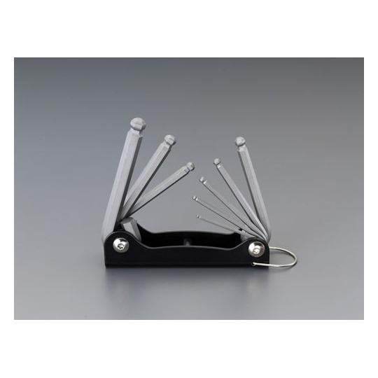 2.5-10mm/８本組 [Ball Hex]キーレンチ 折畳式 エスコ EA573VP-11 (7...