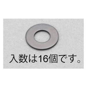 エスコ 平ワッシャー JIS ステンレス 黒色 M8 16枚 EA949LX-1208 (78-1153-74)の商品画像