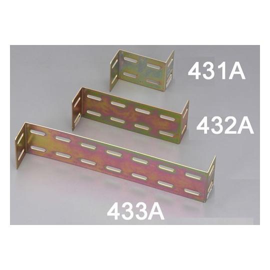 203x51x76mm Ｚ型連結金具 スチール製 エスコ EA951EA-432A (78-1158...