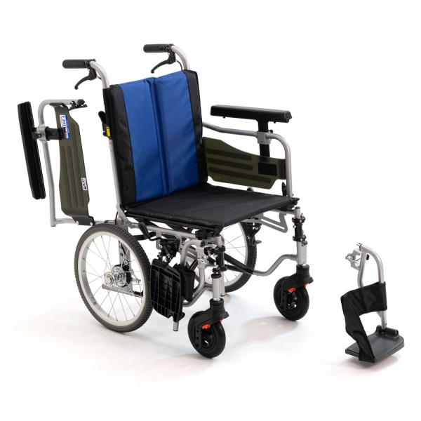 モジュール型車いす 介助式 ミキ 車いす BAL-R6 (8-2502-12)