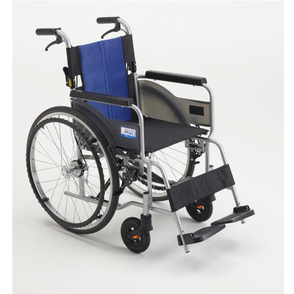 普通型車いす 自走式 ミキ 車いす BAL-R1 (8-2503-11)