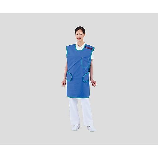 ワンタッチ防護エプロン フレアKPPONE ブルー XL LE025XL 医療機器認証取得済 (8-...