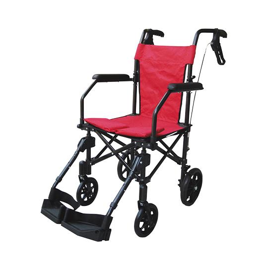 ハンディライトプラス 折畳み式介助車椅子 レッド ユーキ・トレーディング HLP09020-R (8...