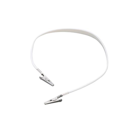 パステル紙エプロン用クリップ ホワイト リセラ 1セット 5本入 35170 (8-7734-21)