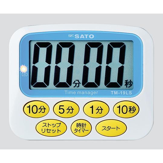 大型表示タイマー デカタイマー R 佐藤計量器製作所 TM-19LS (8-9267-11)