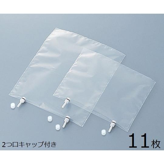 ラボラン R サンプリングバッグ 2フッ化 2口キャップ 11枚 アズワン 1L (9-834-11...