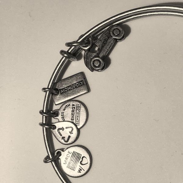アレックスアンドアニーモノポリーバングル カーシルバー Alex and Ani Bangle Mo...