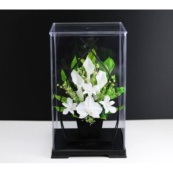 プリザーブドフラワー 仏花 お供え花 ブリザードフラワー 供花 アレンジメント 新盆 初盆 アートフ...