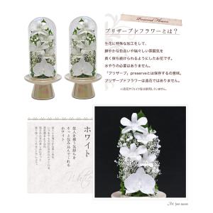 仏花 プリザーブドフラワー お供え 1対 ガラ...の詳細画像3
