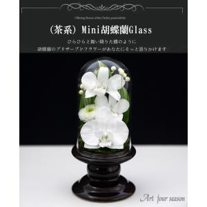プリザーブドフラワー 仏花 ミニ 胡蝶蘭 ガラ...の詳細画像2