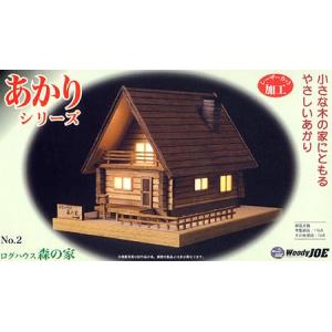 ウッディジョー/木製建築模型 1/24ログハウス : アクア ウッディジョー/木製建築模型 1/24ログハウス : アクア